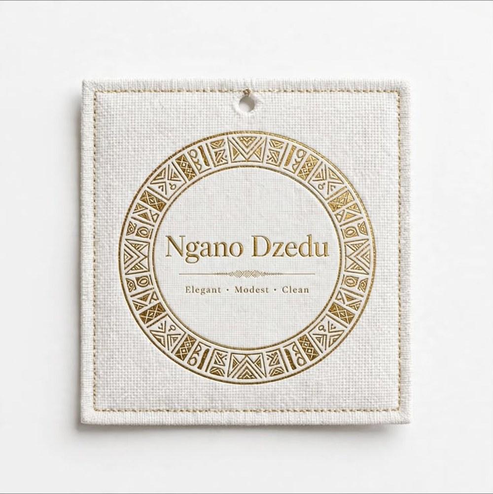 Woven hang tag with the gold seal